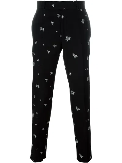 Alexander Mcqueen High-waisted Trousers In Black