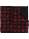 Alexander Mcqueen Scarf With Jacquard Pattern In Black
