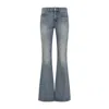 Alexander Mcqueen Flared High-waisted Jeans With Vintage Appeal
