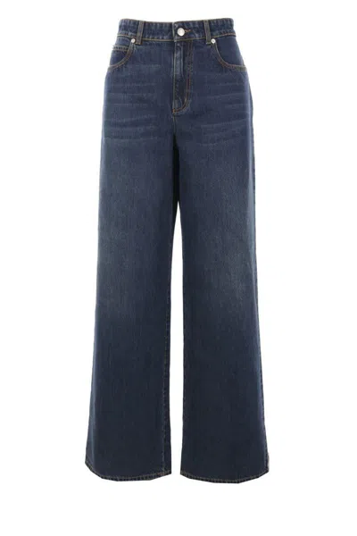Alexander Mcqueen Jeans In Blue