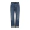 Alexander Mcqueen Alexander Mc Queen Jeans With Logo Detail In Blue