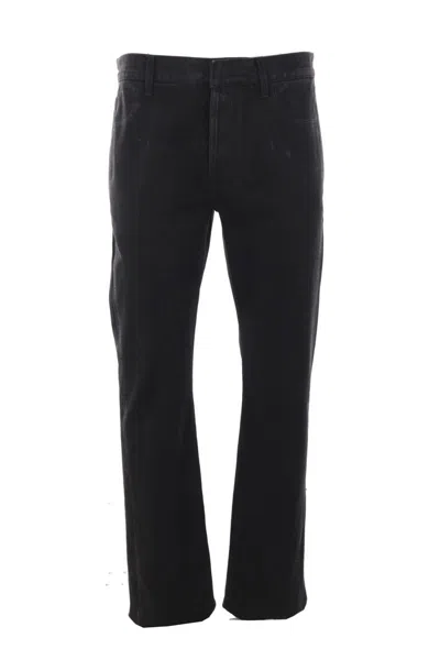 Alexander Mcqueen Creased Straight-leg Trousers In Black