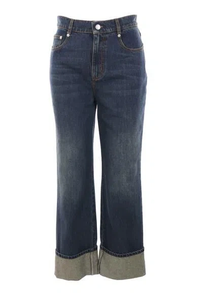 Alexander Mcqueen Jeans In Blue