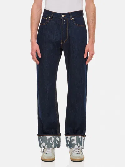 ALEXANDER MCQUEEN JEANS MCQUEEN MEN COLOR BLUE,G10381009