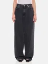Alexander Mcqueen Straight Leg Denim Pants In Schwarz