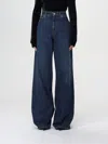 Alexander Mcqueen Mcqueen Indigo Wide-leg Denim Jeans In Blue