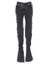 Alexander Mcqueen Mcqueen Wrapped Asymmetric Waist Jeans