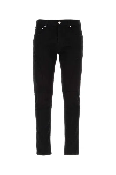 Alexander Mcqueen Versatile Stretch Denim Trousers In Black