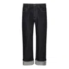 Alexander Mcqueen Turn-up Jeans In Blue