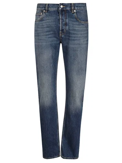 Alexander Mcqueen Jeans In Blue Washed