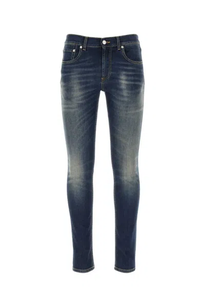 Alexander Mcqueen Jeans In Bluewashed