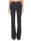 Alexander Mcqueen High-rise Bootcut Jeans In Blue