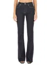 Alexander Mcqueen High-rise Bootcut Jeans In Blue
