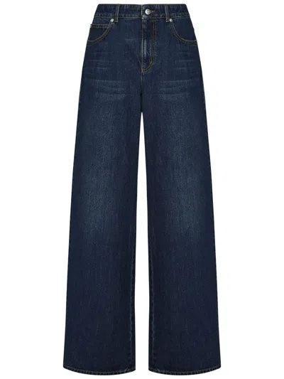 Alexander Mcqueen Jeans In Dark Stone