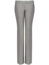 Alexander Mcqueen Wool-mohair Bootcut Trousers In Grey