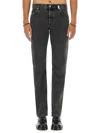 Alexander Mcqueen Alexander Mc Queen "metal Plate" Jeans In Black