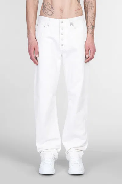 ALEXANDER MCQUEEN JEANS IN WHITE COTTON