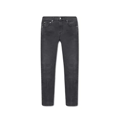 Alexander Mcqueen Cotton Denim Jeans Men In Black