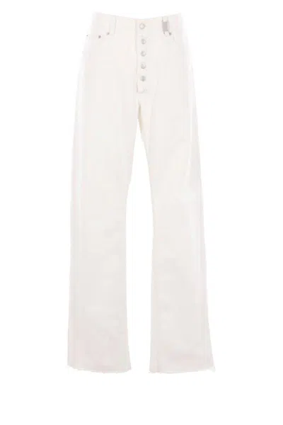 Alexander Mcqueen Jeans In Optical White