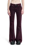 Alexander Mcqueen Flared In Red