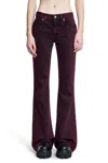 Alexander Mcqueen Flared Jeans In Red