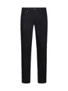 Alexander Mcqueen Washed-black Cotton-blend Skinny-cut Denim Jeans In Black