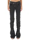 Alexander Mcqueen Mcqueen Wrapped Asymmetric Waist Jeans In Black