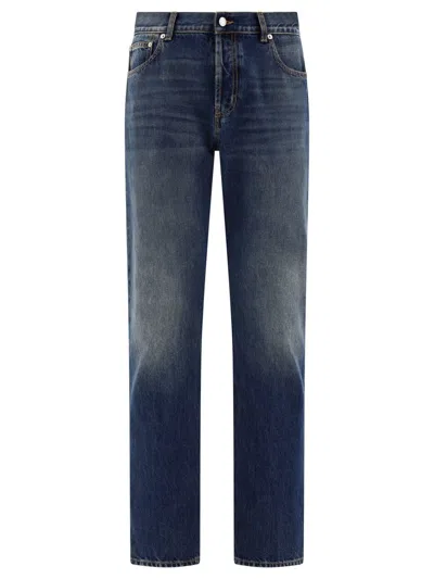 ALEXANDER MCQUEEN ALEXANDER MCQUEEN JEANS WITH LOGO DETAIL