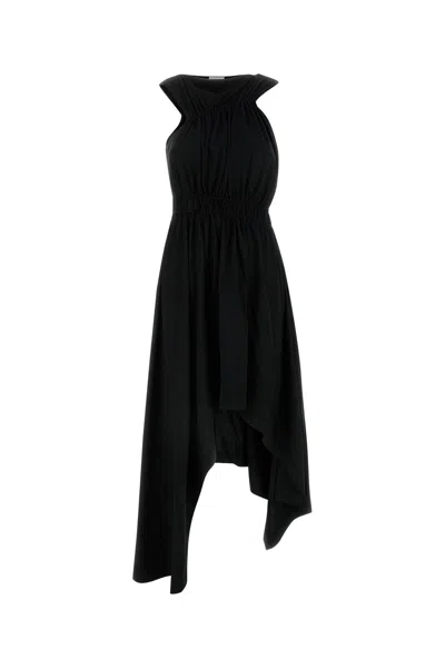 ALEXANDER MCQUEEN ALEXANDER MCQUEEN BLACK JERSEY DRESS
