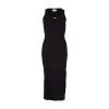 Alexander Mcqueen Jersey Midi Dress In Black