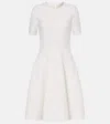 Alexander Mcqueen Jersey Minidress In White