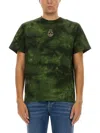 Alexander Mcqueen Tie-dye Effect T-shirt In Military Green