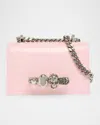 Alexander Mcqueen Jeweled Mini Mock-croc Satchel Bag