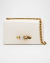 Alexander Mcqueen Jeweled Satchel Bag In Neutral