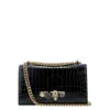 Alexander Mcqueen Jeweled Satchel Shoulder Bag In Black