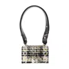 Alexander Mcqueen Mini Satchel Bag Tweed Chain Detail In Multi