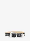 Alexander Mcqueen Jewelled Arrow Belt In Black