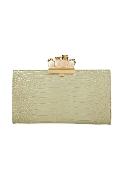 Alexander Mcqueen Jewelled Flat Pouch