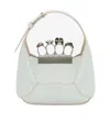 Alexander Mcqueen The Jewelled Hobo Mini Leather Shoulder Bag In White