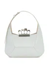 Alexander Mcqueen The Jewelled Hobo Mini Leather Shoulder Bag In White
