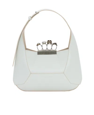 Alexander Mcqueen Jewelled Skull Hobo Bag In 9210