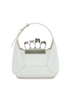 Alexander Mcqueen The Jewelled Hobo Mini Leather Shoulder Bag In White