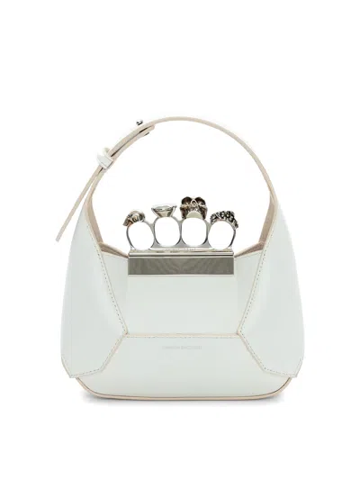Alexander Mcqueen Jewelled Skull Hobo Bag In 9210