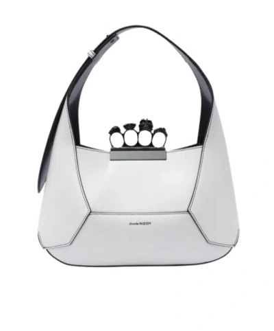 ALEXANDER MCQUEEN ALEXANDER MCQUEEN JEWELLED LOGO PRINTED TOTE BAG