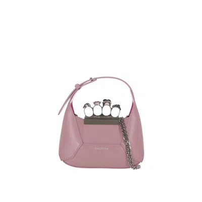 Alexander Mcqueen Jewelled Mini Bag In Pink