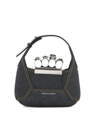 Alexander Mcqueen Jewelled Mini Hobo Bag
