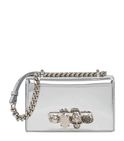 Alexander Mcqueen Jewelled Satchel Bag In Black