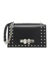 Alexander Mcqueen Jewelled Satchel Mit Nietenverzierung Für Damen In Schwarz In Black