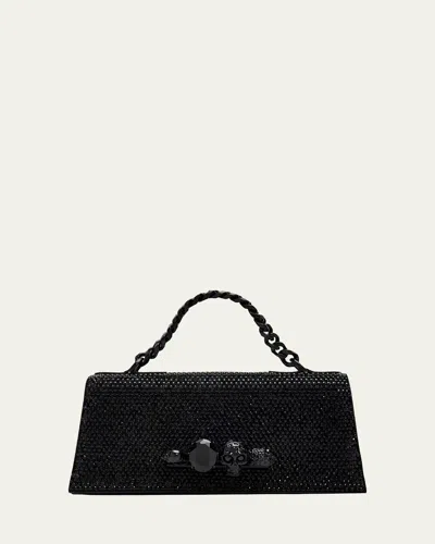 Alexander Mcqueen Jewelled Shoulder Bag In Black