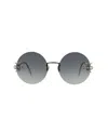 Alexander Mcqueen Jewelled Spider Sunglasses In Gray